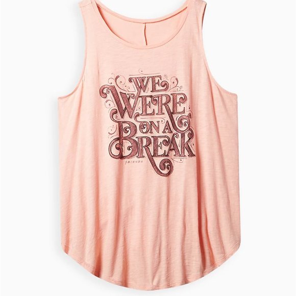 ❤️NWT VINTAGE TORRID FRIENDS ROSS RACHEL TANK CAMI "ON A BREAK" - SIZE 3X - Picture 8 of 10